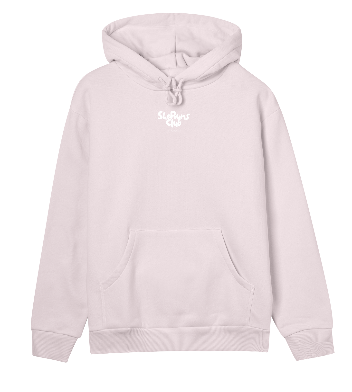 signature regular hoodie soft pink