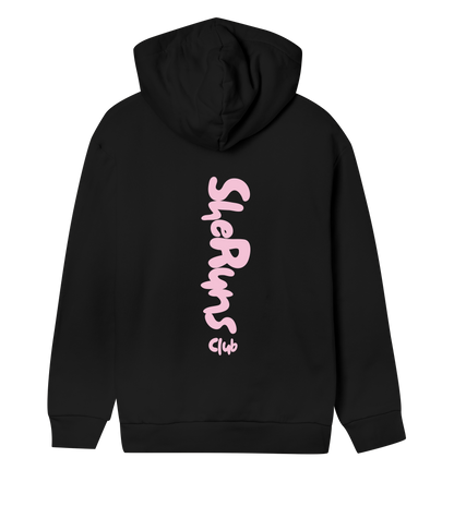 signature regular hoodie off black