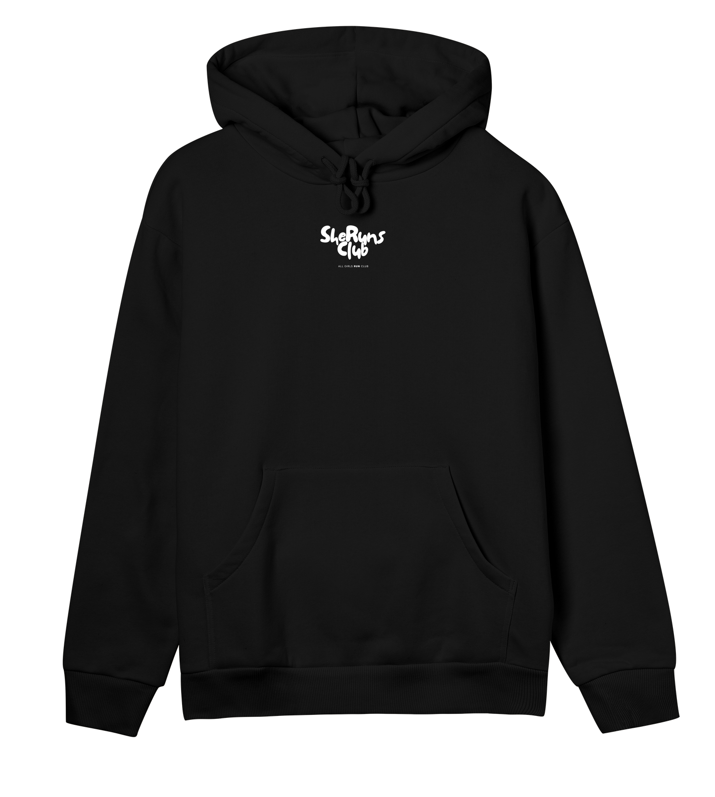 signature regular hoodie off black