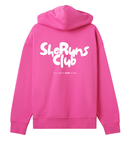 hoodie oversize hyper pink