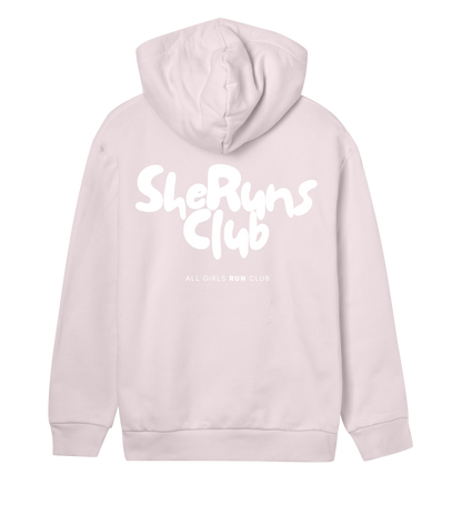 signature regular hoodie soft pink